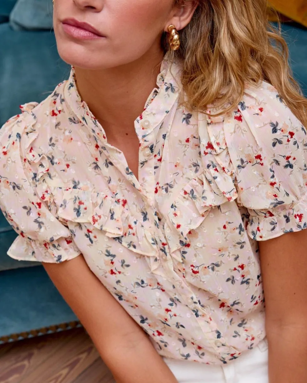 Blusa Flor Cruma