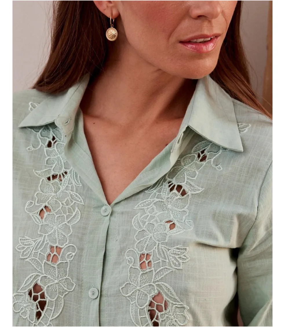Camisa Bordados Priscilia